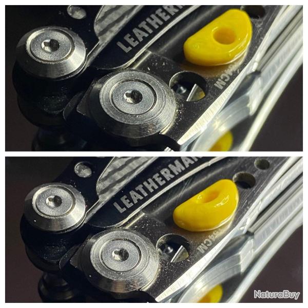 Poussoir Ergonomique "Thumb Tabs" pour Leatherman Skeletool, CX, KB, KBX - EDCmods Jaune (11)