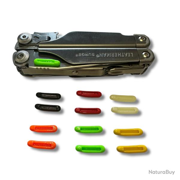 Poussoir Ergonomique "Thumb Tabs Tritium Design" pour Leatherman Surge - EDCmods Phospho (13)