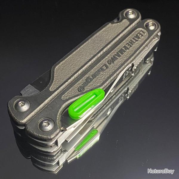 Poussoir Ergonomique "Thumb Tabs Tritium Design" pour Leatherman Charge Ti, AL, ALx, XTi, + - EDCmod