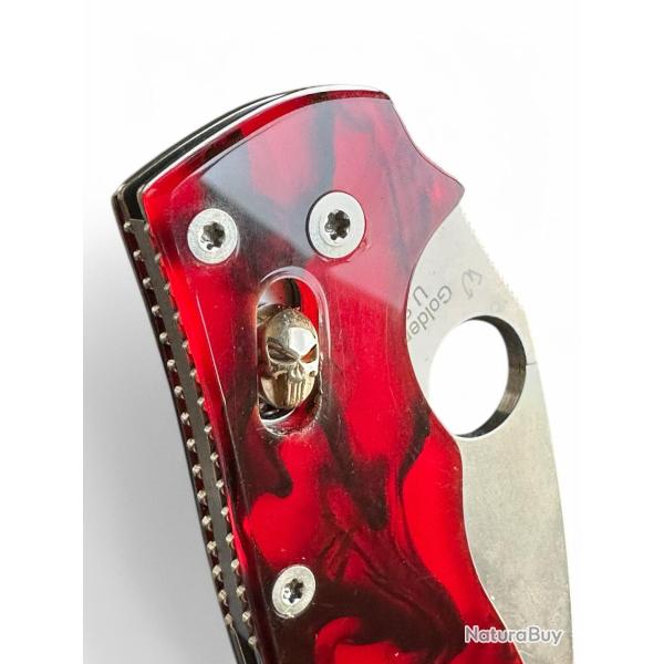 Ball Cage Laiton PUNISHER pour Spyderco Manix 2 - EDCMods