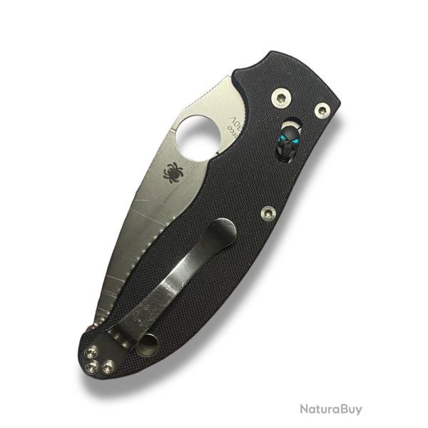 Ball Cage Polymer Noir PUNISHER pour Spyderco Manix 2 - EDCMods
