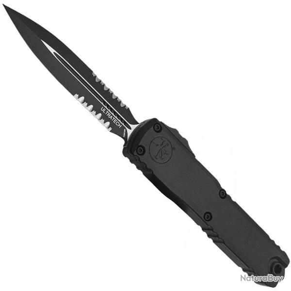 Ultratech Gen III ZBP D/E Black Partial Serrated Tactical - Microtech Knives