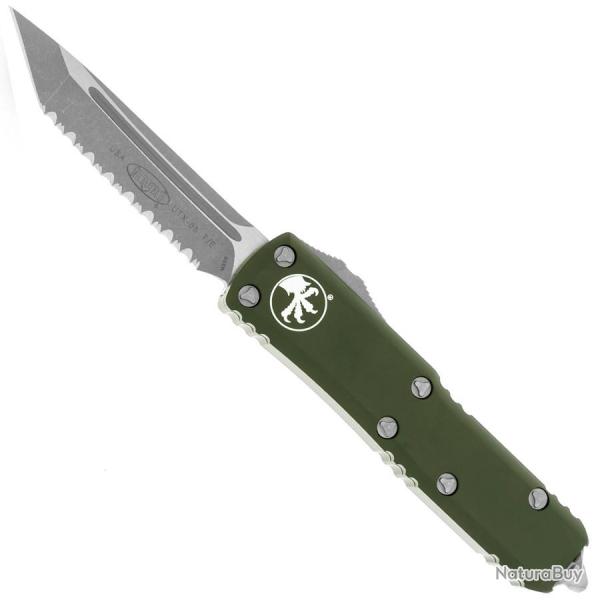UTX 85 T/E OD Green Apocalyptic Full Serrated - Microtech