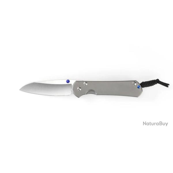 Large Sebenza 31 Plain Glass Blasted Insingo / Blue Hardware - Chris Reeve