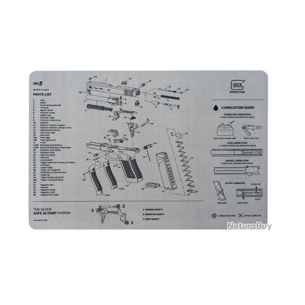 Tapis Glock de d�montage et d'entretien gris GEN 5