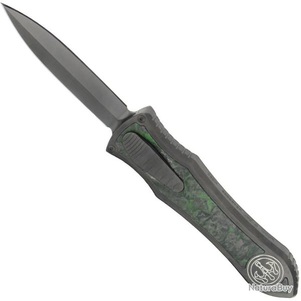 Deadlock Model C Dark Matter Green Fat Carbon Inlay - Hawk Knife Designs