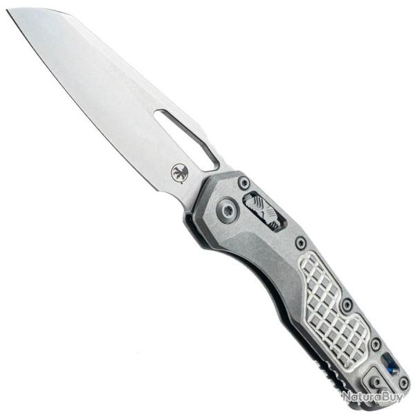 MSI Ram-Lok Marfione Select Stonewash Frag Titanium Blue Backspacer - Microtech Knives