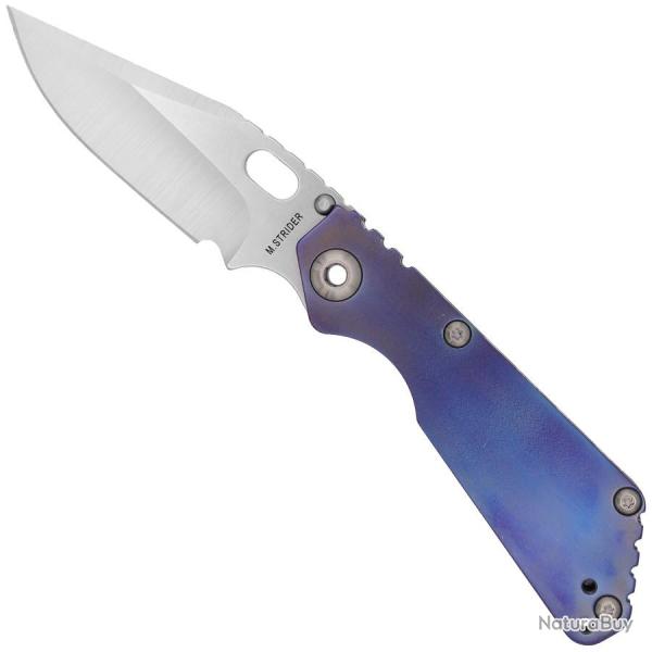 SNG Bowie Magnacut Orange Peel Titanium - Strider Knives