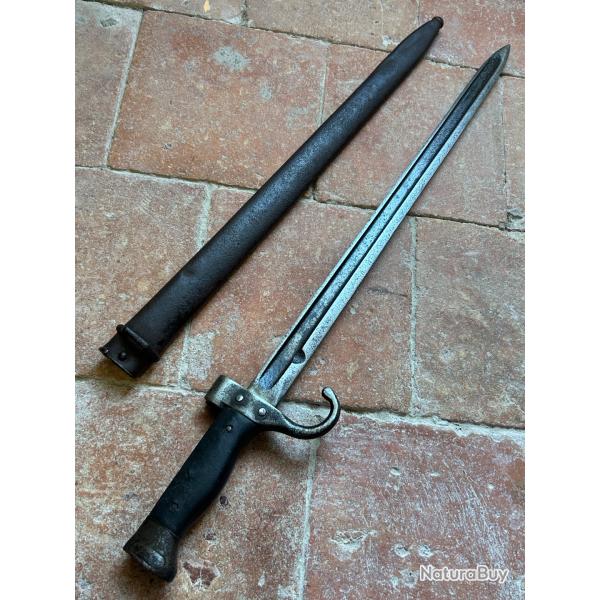 Ba�onnette fran�aise Berthier 1892 2eme type - WW1 (2)