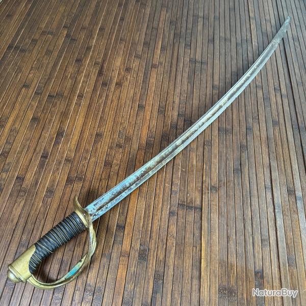 SABRE FRAN�AIS 1822 DE CAVALERIE MANUFACTURE D'ARMES DE CHATELLERAULT 1876