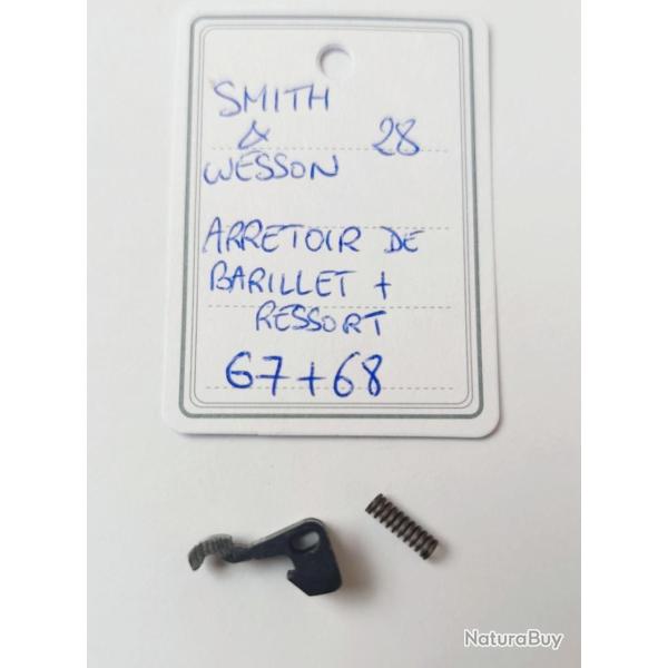 PI�CE SMITH & WESSON MOD 28 - N FRAME - ARRETOIR DE BARILLET + RESSORT