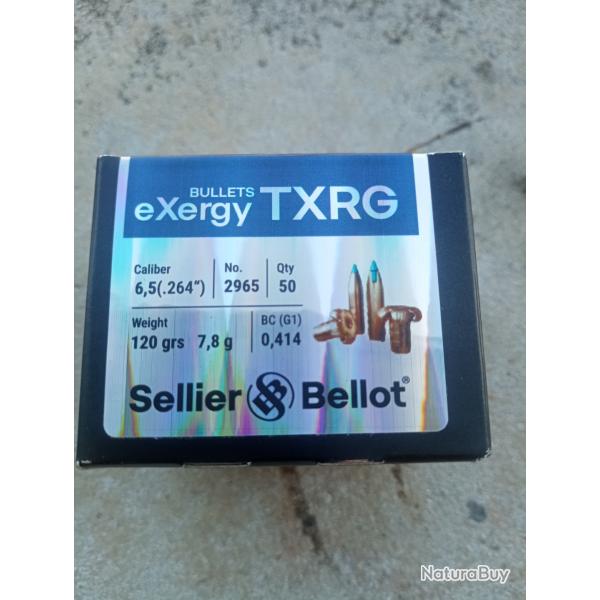 Ogives Sellier Bellot calibre 6.5 ( 264)Sans plomb