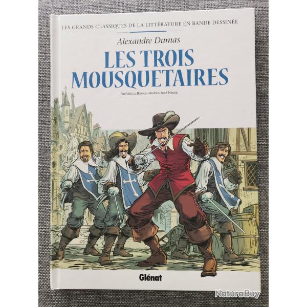 BD Les Trois Mousquetaires d'Alexandre Dumas chez Glnat