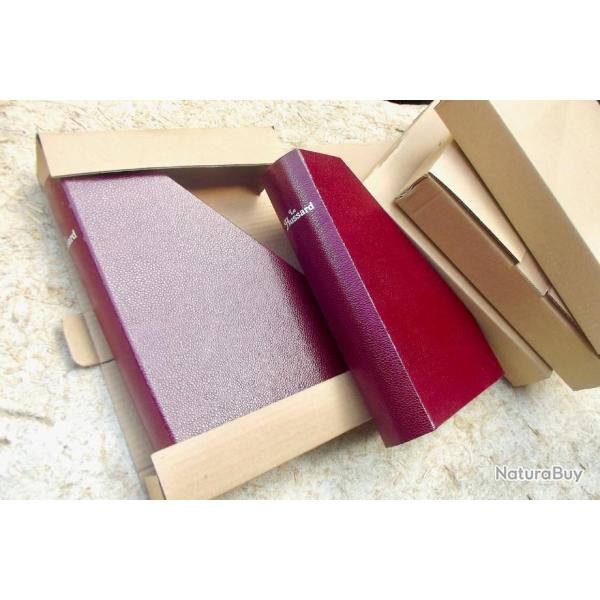 LOT DE 5 BOITES PORTE-REVUES SIMILI-CUIR "LE HUSSARD"