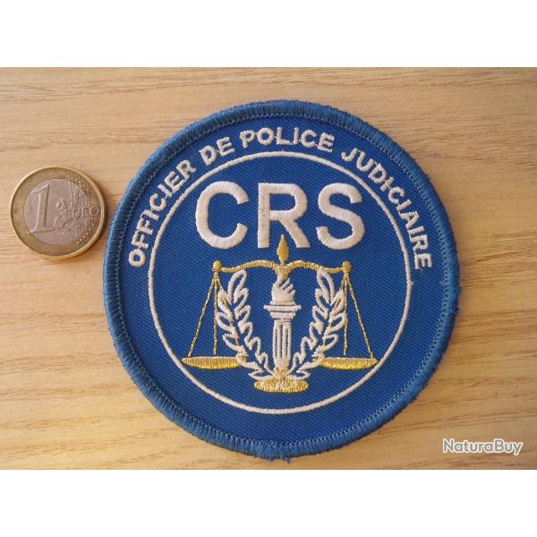 cusson obsolte  !! CRS officier judiciaire PJ insigne collection !!