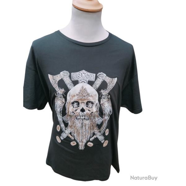 T-shirt Viking III Guerrier-Militaire fin de stock taille XXL  Srigraphie de face uniquement