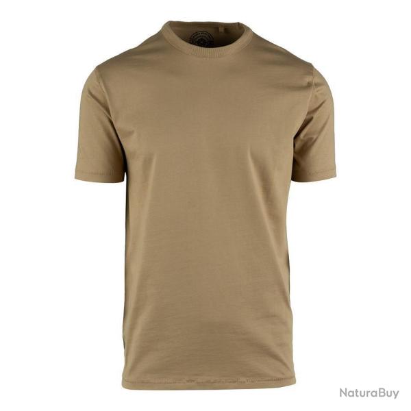 Tee shirt Heavy Duty coton biologique Couleur Coyote