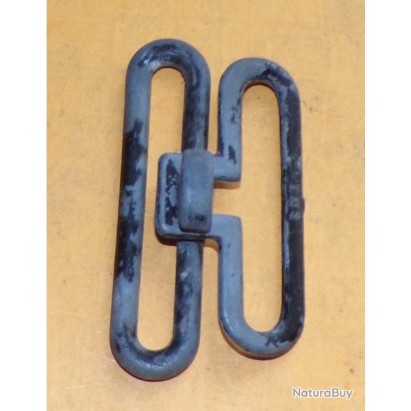 ARMEE AMERICAINE U.S : BOUCLE ATTACHE POUR CEINTURON  US WWII EN ALUMINIUM   , BON  ETAT VOIR PHOTOS