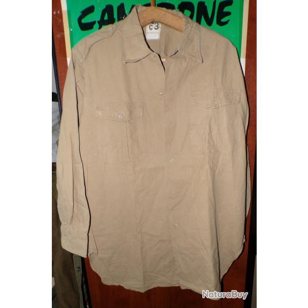 CHEMISE MILITAIRE DE L'ARMEE FRANCAISE DE 1950/60 ,Taille 3 C SOIT L OU 41-42 EN CIVIL ,� AVEC MANCH
