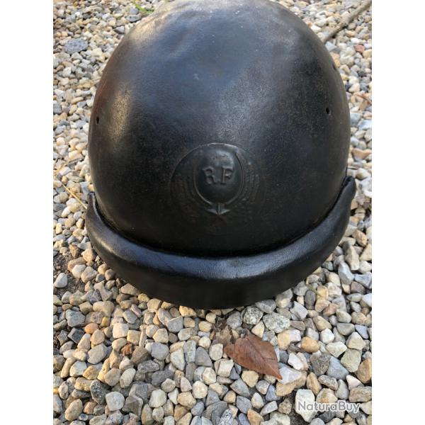 WW2 FRANCE TRES BEAU CASQUE MLE 35 AVIATION