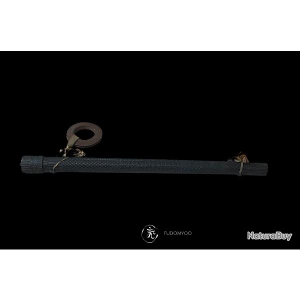 carquois laqu� avec netsuke et tsurumaki