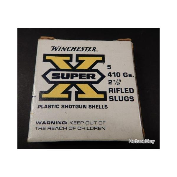 Boite 5 cartouches cal 410. WINCHESTER - Balle SLUG