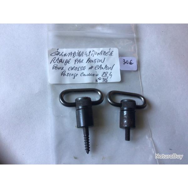 VENDU PAR LE-CUIRASSIER N 35 PAIRE DE GRENADIERES CANON ET CROSSE MONTAGE RAPIDE