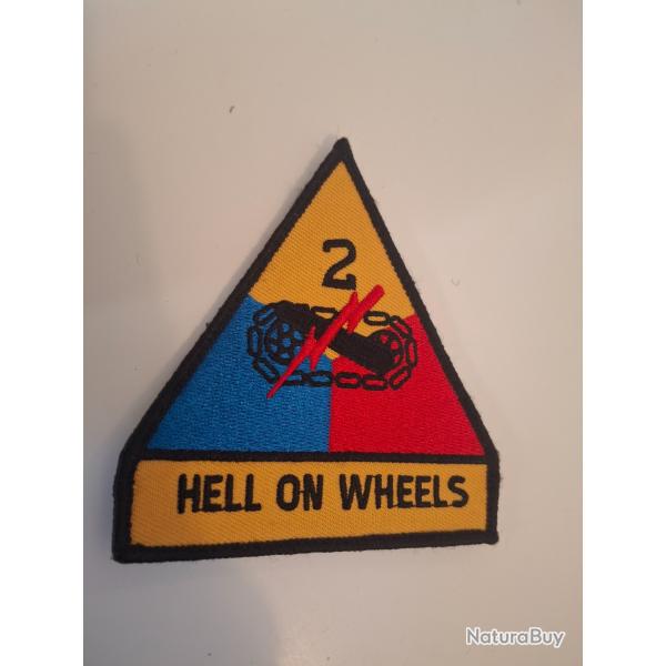 Patch 2 division blindee de l'us army. Hello on wheels.
