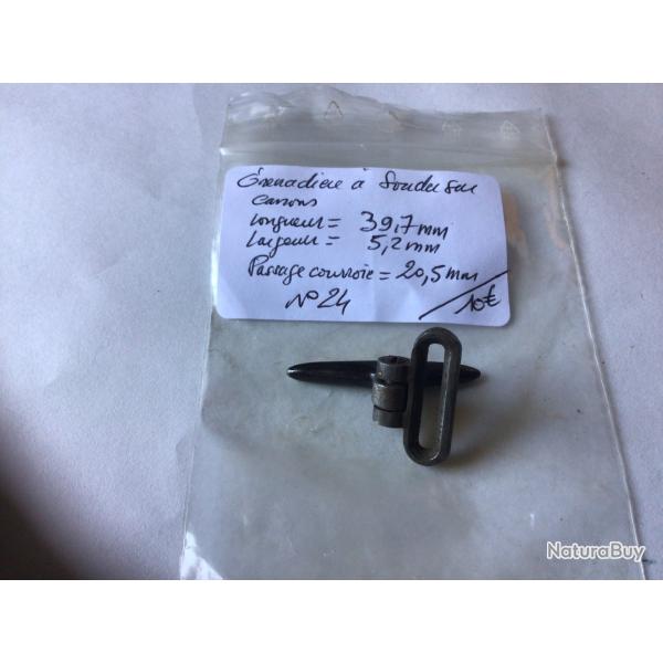 VENDU PAR LE-CUIRASSIER N 24 GRENADIERE  POUR FUSIL JUXTAPOSE  SOUDER