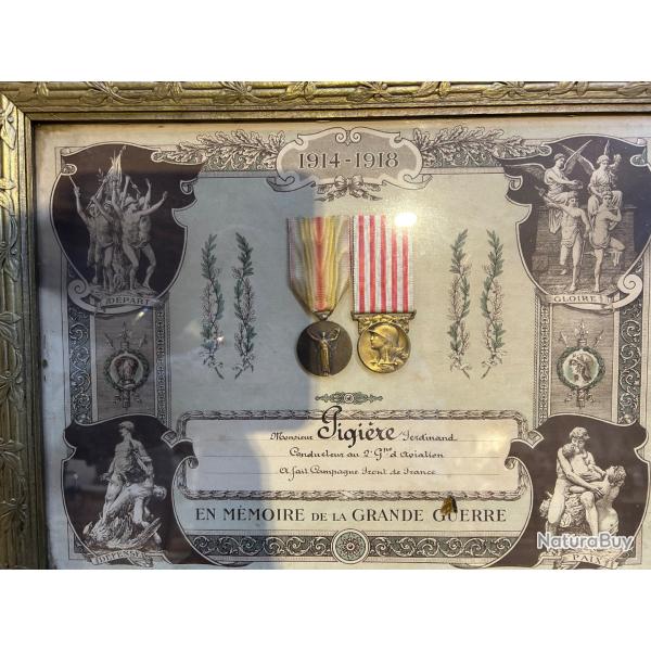 AVIATION DIPL�ME COMM�MORATIF 14/18