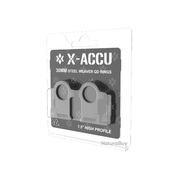 COLLIER 30MM ACIER WEAVER HAUT