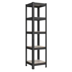 &Eacute;tag&egrave;re charge lourde &agrave; 5 niveaux 150 x 37 x 37 cm capacit&eacute; 400 kg (80 kg/niveau) style industriel