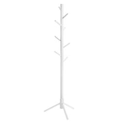 Portemanteau en bois massif porte-v&ecirc;tement avec 8 crochets pour v&ecirc;tements sacs veste pour entr&eacute;e co