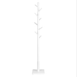 Portemanteau portant à vêtements en bois massif 30 x 30 x 175 cm support sur pieds avec 8 crochets