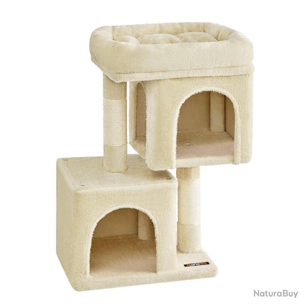 Arbre � chat tour de jeux 67 cm maison pour chatons jusqu'� 3 kg grande plate-forme 2 niches griffo