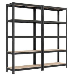 &Eacute;tag&egrave;re charge lourde m&eacute;tallique 180 x 90 x 40 cm 5 niveaux charge totale 875 kg (175 kg/niveau) &eacute;t