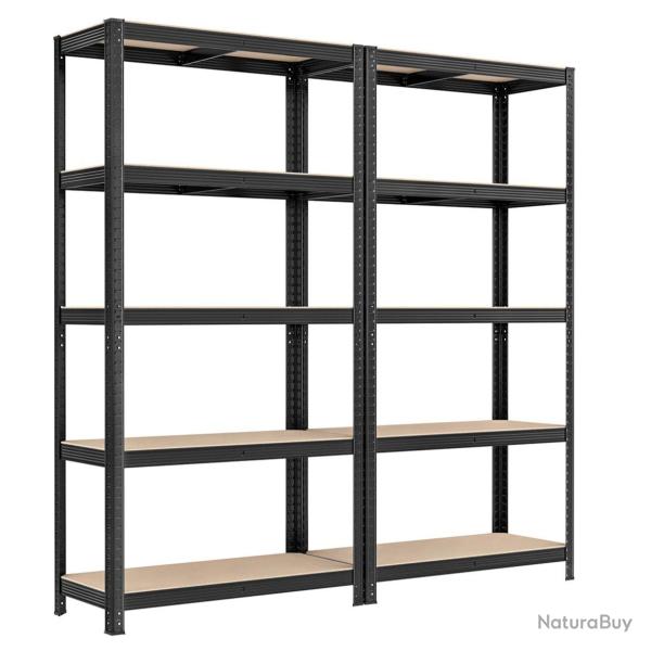 �tag�re charge lourde m�tallique 180 x 90 x 40 cm 5 niveaux charge totale 875 kg (175 kg/niveau) �t