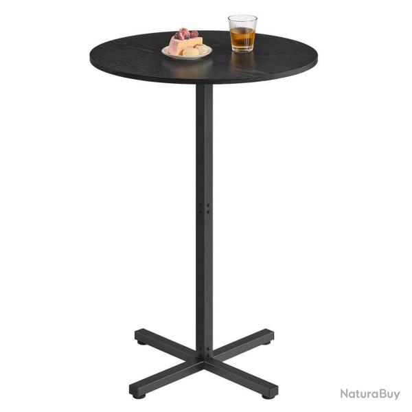 Table de bar haute cadre en m�tal 60 x 60 x 1045 cm pour salle � manger bistrot montage facile base