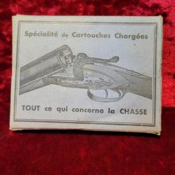 Rare Bo&icirc;te Ancienne de Cartouches de Chasse - Armurier A. LEBOSS&Eacute; Saint-Hilaire-du-Harcouet