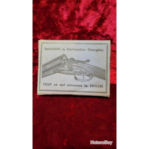 Rare Bo�te Ancienne de Cartouches de Chasse - Armurier A. LEBOSS� Saint-Hilaire-du-Harcouet