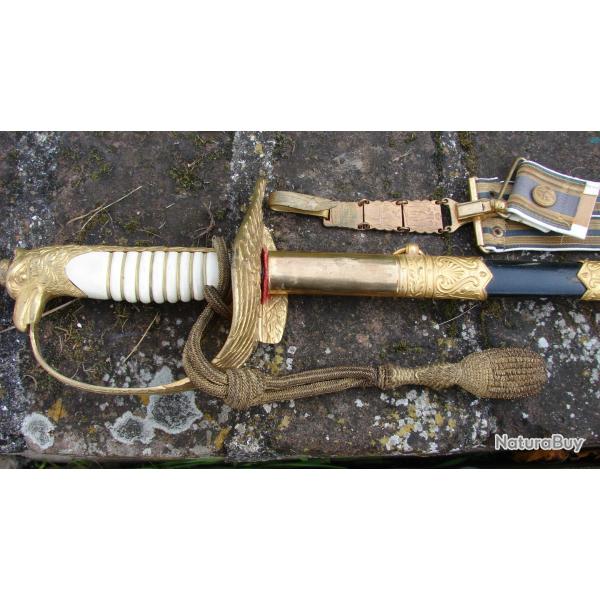 TRES RARE SABRE DE GENERAL D AVIATION FASCISTE ITALIENNE 2EME GM