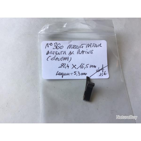 VENDU PAR LE-CUIRASSIER N360 RESSORT RETOUR DETENTE DE PLATINE GAUCHE