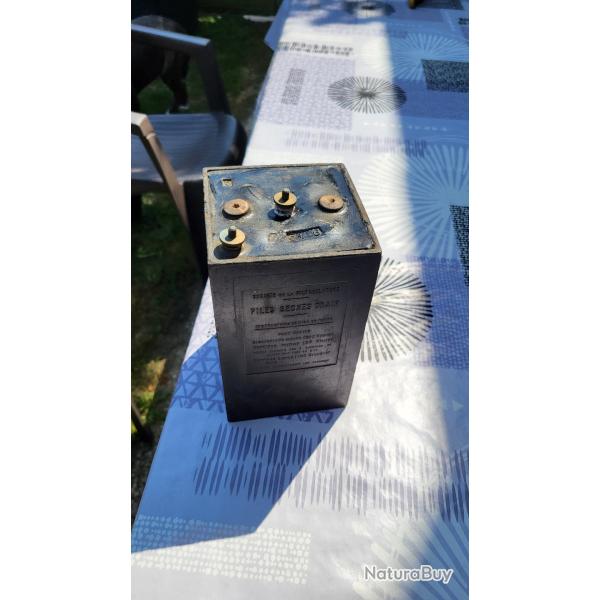 Pile Sche OXAIR Leclanch (Socit de la Pile Leclanch) - Militaire / Collection (Date 9/43)