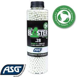 Billes tra&ccedil;antes bio airsoft 0.28g vertes - ASG Alpha Blaster