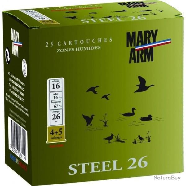 Cartouches MaryArm Steel 26 4+5 cal.16/67