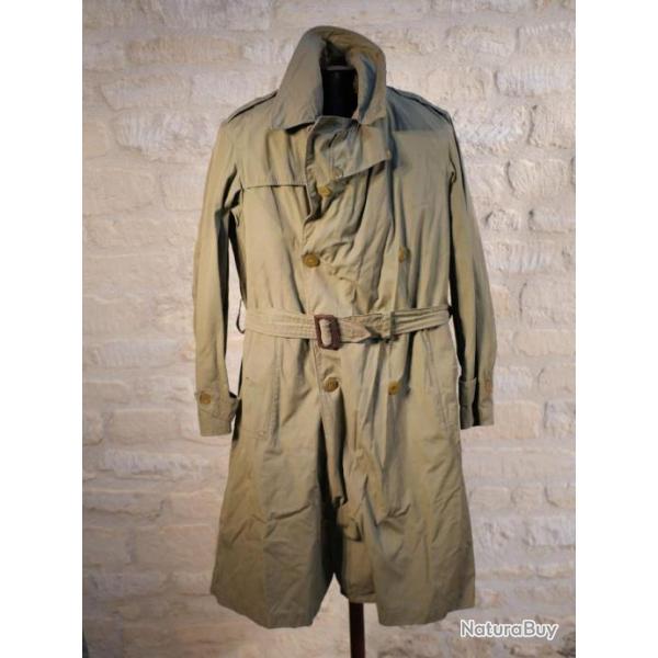 ARM�E FRAN�AISE Indochine Alg�rie - trench coat officier - tr�s bel �tat