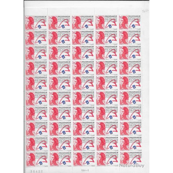 planche enti�re de timbres neufs Fran�ais 5