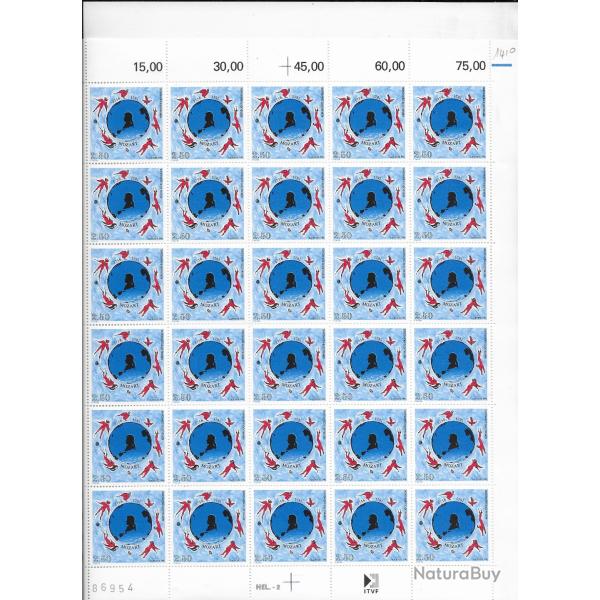 planche enti�re de timbres neufs Fran�ais 6