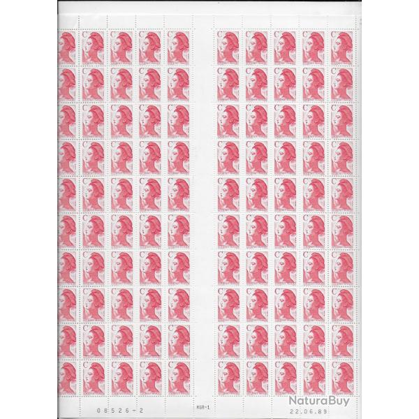 planche enti�re de timbres neufs Fran�ais 8