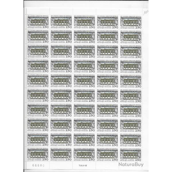 planche enti�re de timbres neufs Fran�ais 15